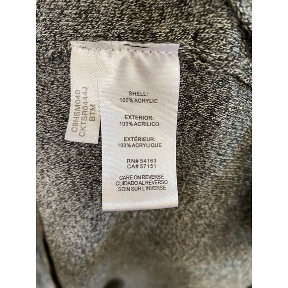 Calvin‎ Klein Womens Gray Cowl Neck Acrylic Sweater L Long Sleeve Lightweight - Picture 5 of 8